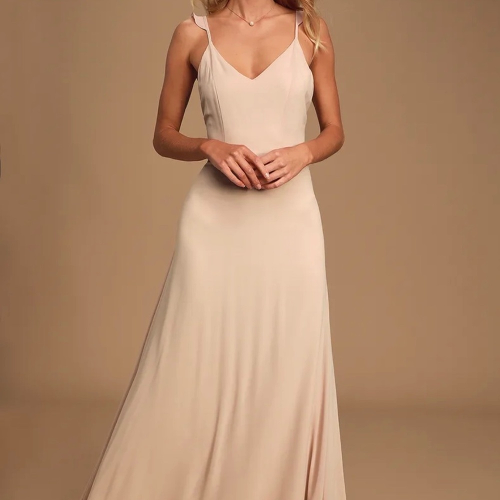 Lulus Meteoric Rise Blush Maxi Dress